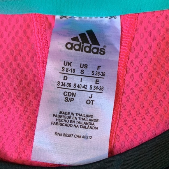 Adidas Black & Pink Athletic T-Shirt - Picture 8 of 9